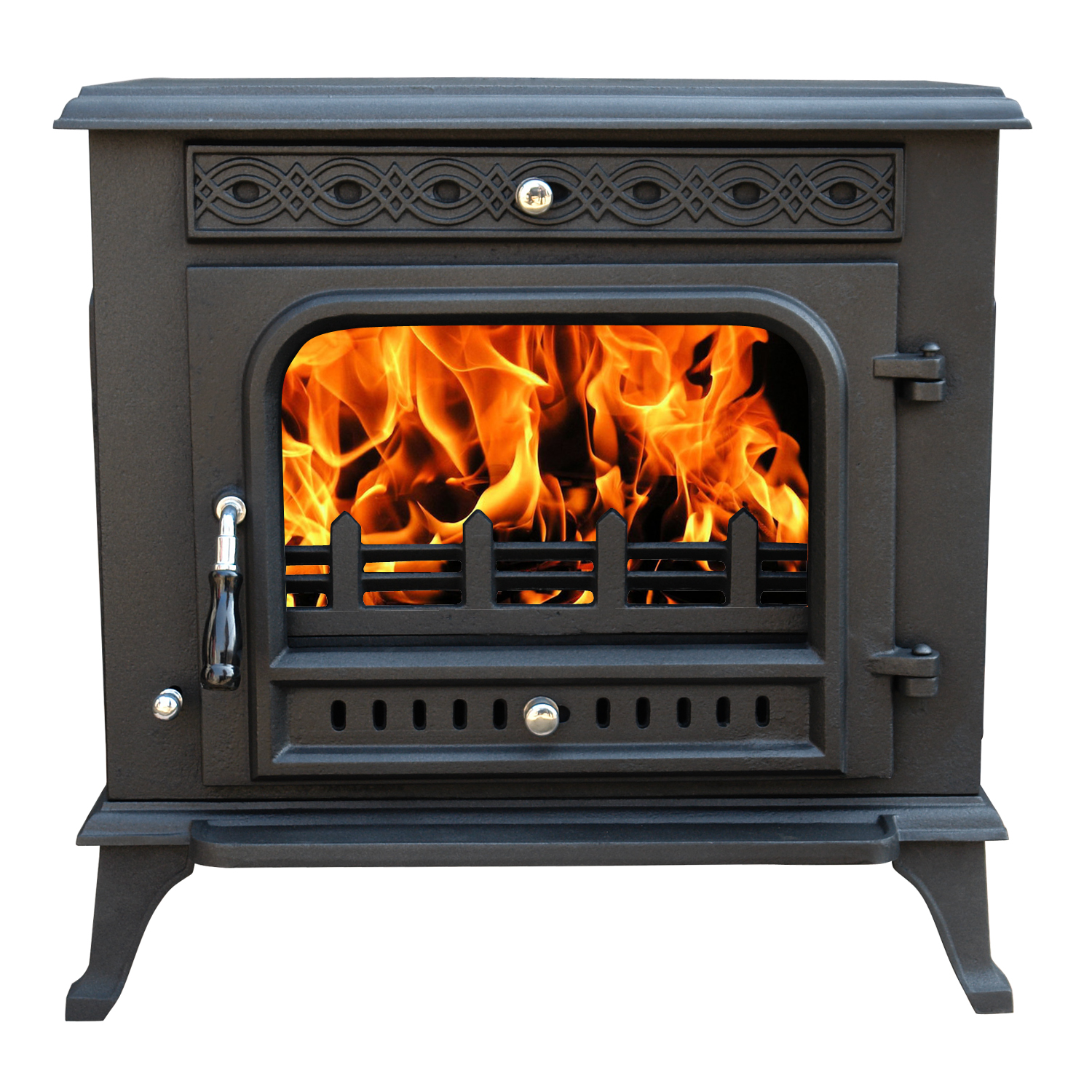 Multifuel Cast Iron Wood Burning Fire Stove Log Wood Burner Fireplace