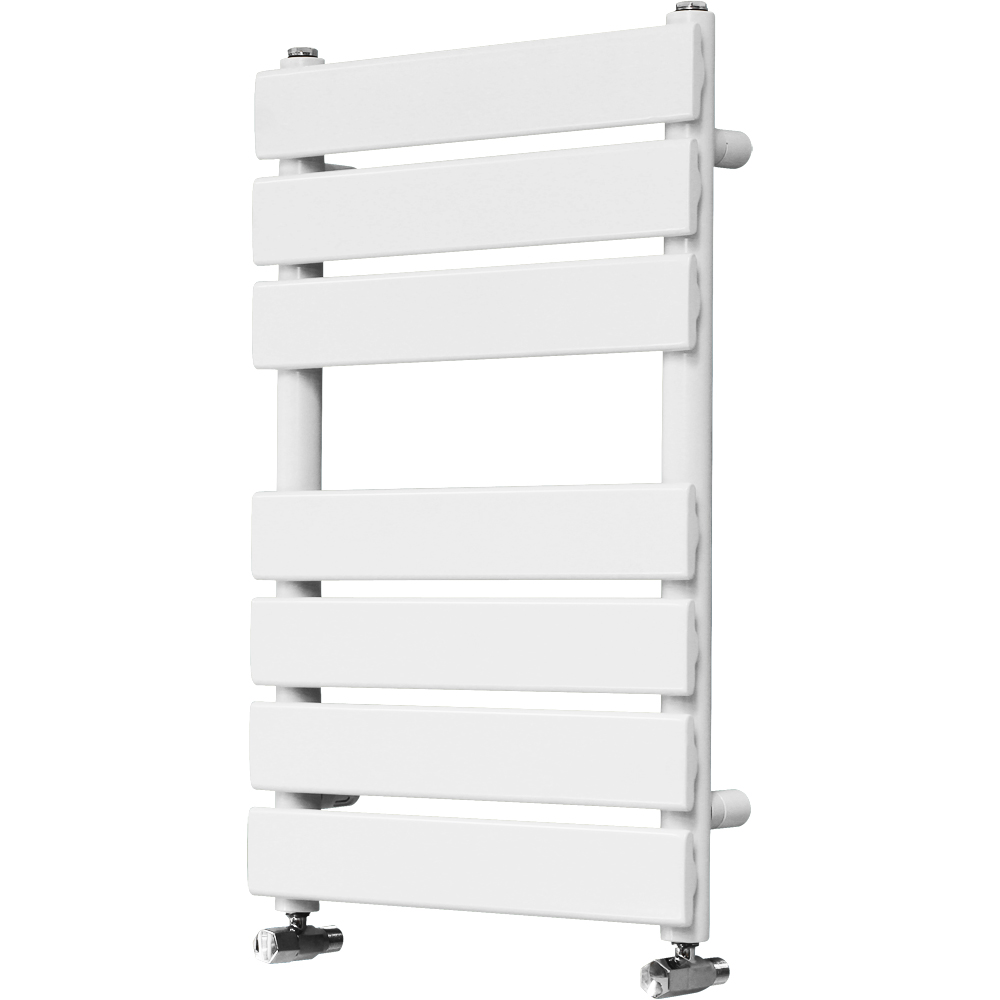 Designer Flat Panel Heated Bathroom Towel Rail Radiator Chrome White ...
