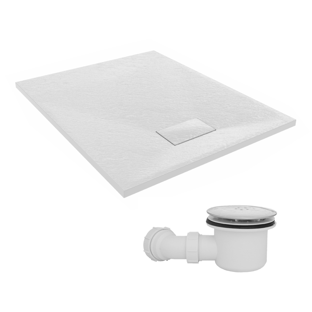 Anti Slip Tray Square Rectangle Quadrant for Shower Enclosure Door + Free Waste
