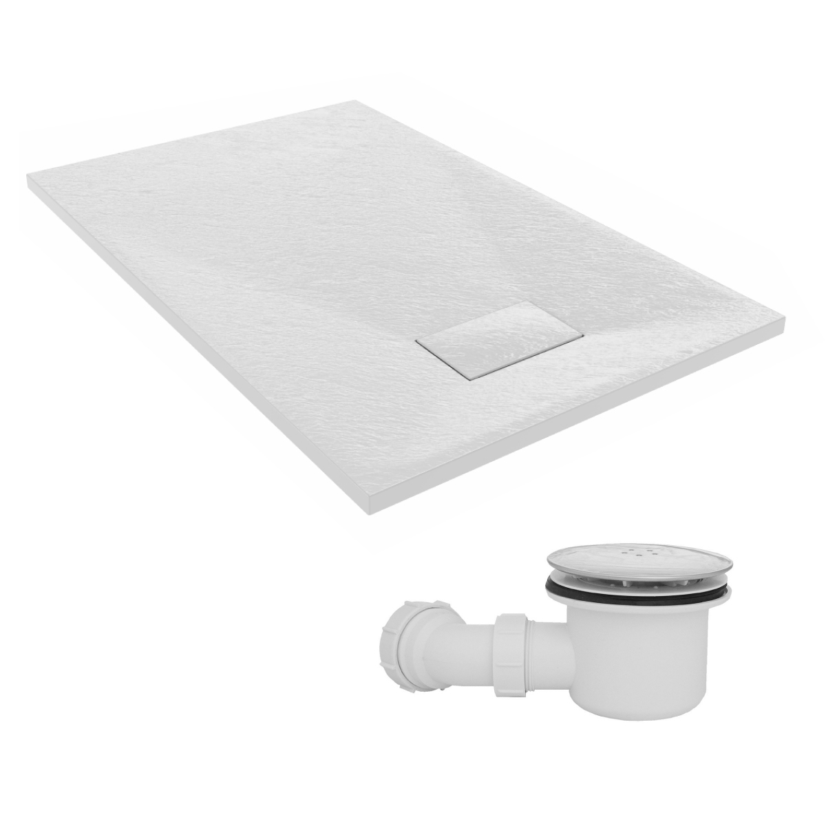 Anti Slip Tray Square Rectangle Quadrant for Shower Enclosure Door + Free Waste