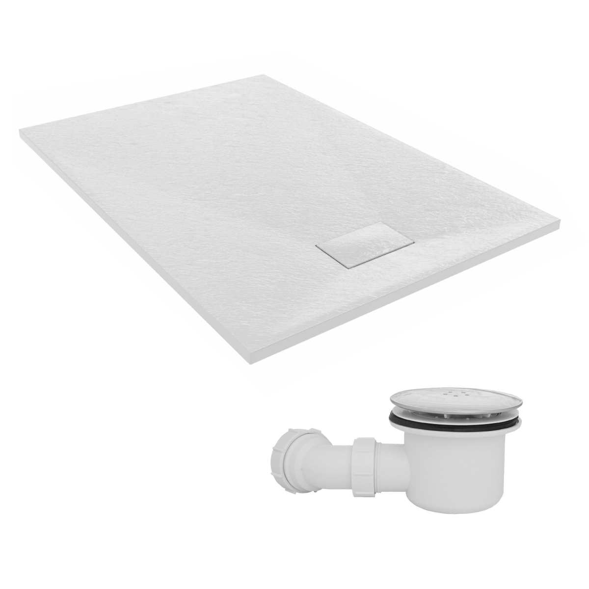 Anti Slip Tray Square Rectangle Quadrant for Shower Enclosure Door + Free Waste