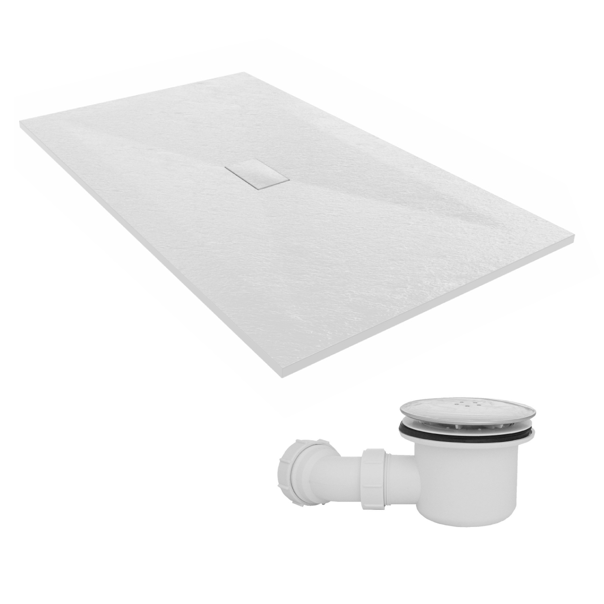 Anti Slip Tray Square Rectangle Quadrant for Shower Enclosure Door + Free Waste