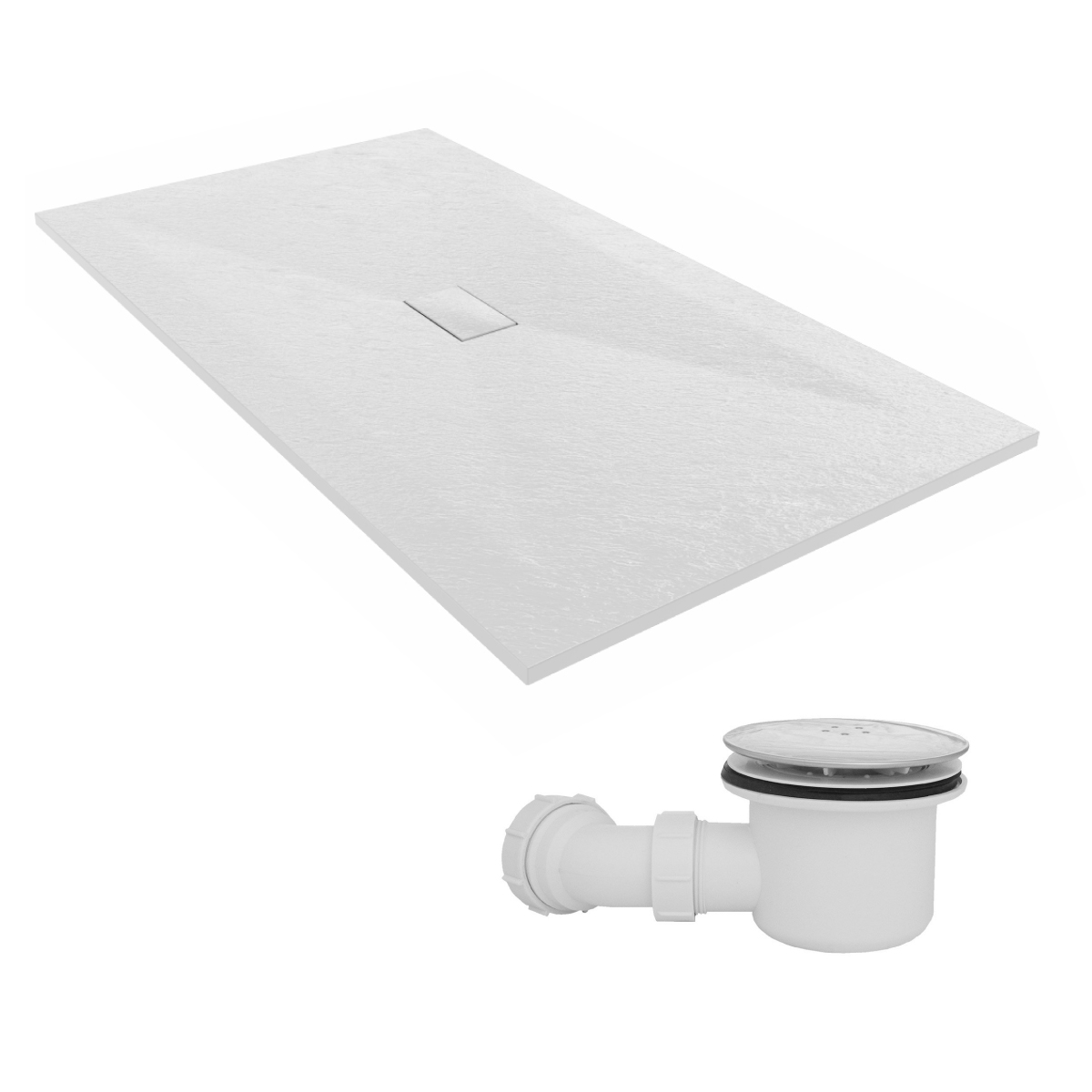 Anti Slip Tray Square Rectangle Quadrant for Shower Enclosure Door + Free Waste