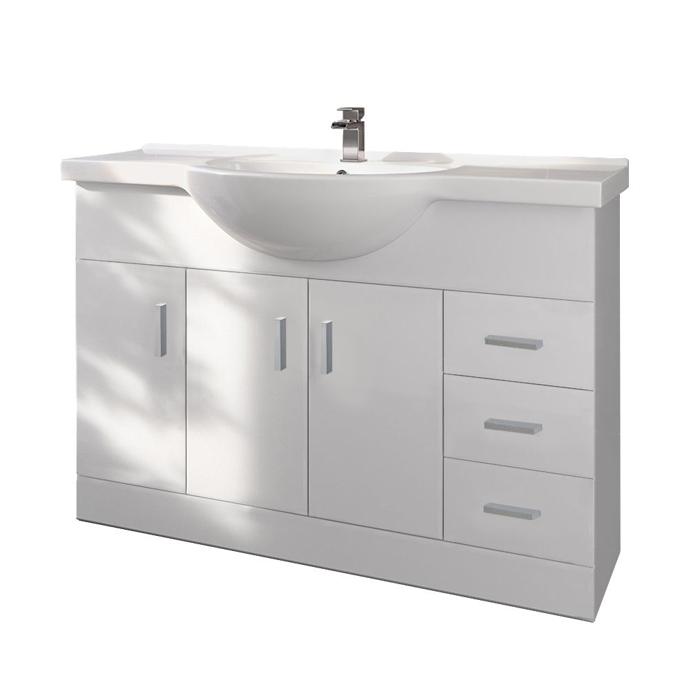 Bathroom Vanity Unit Basin Sink Storage Mirror Cabniet Toilet Tall