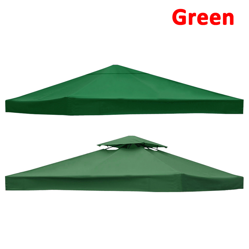 3x3M Garden Gazebo Top Cover Canopy Replacement Pavilion Roof 1 Tier 2 Tier