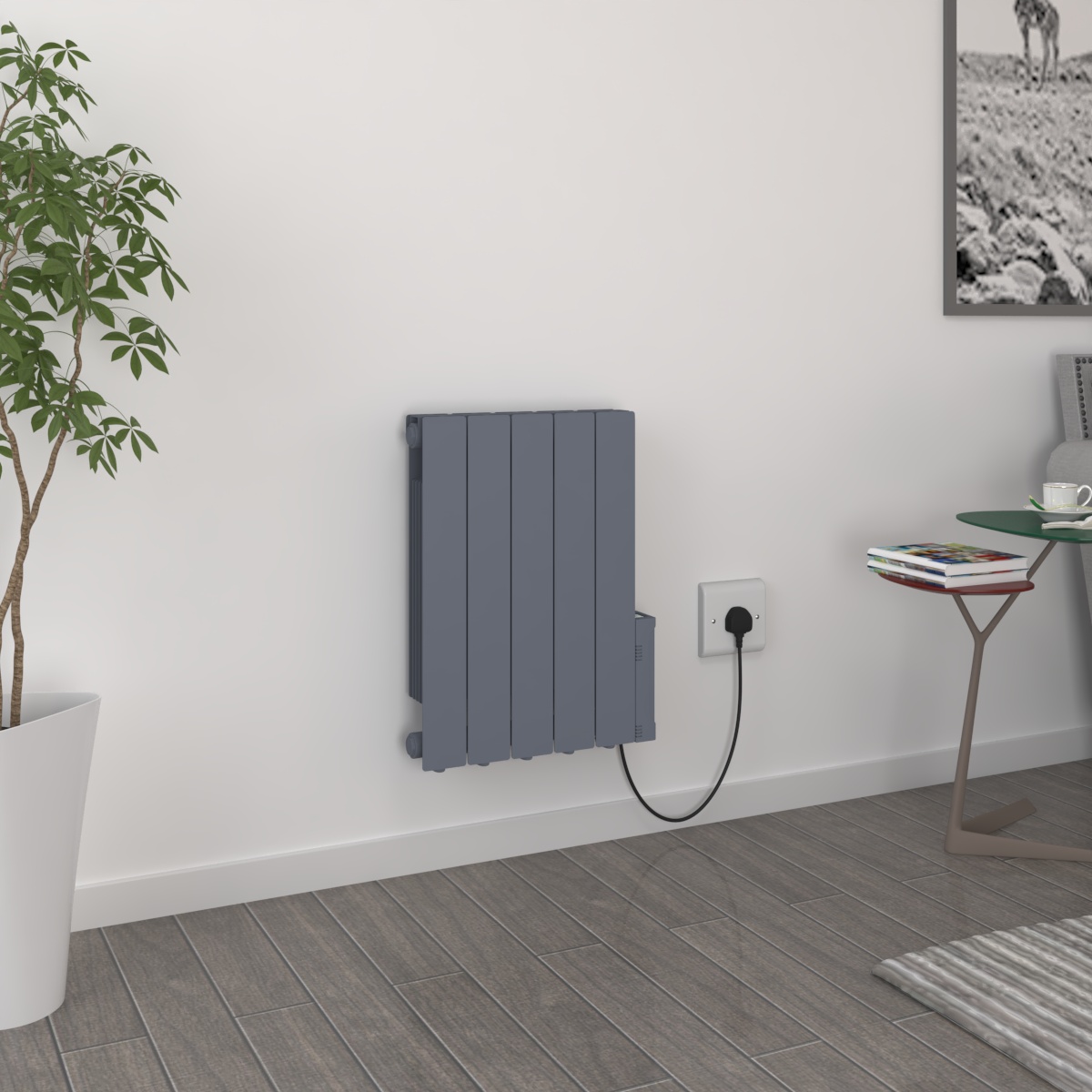Electric Oil Filled Radiator Thermostat Timer WiFi Heater Portable Wall Mounted
