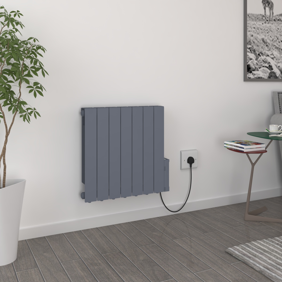 Electric Oil Filled Radiator Thermostat Timer WiFi Heater Portable Wall Mounted