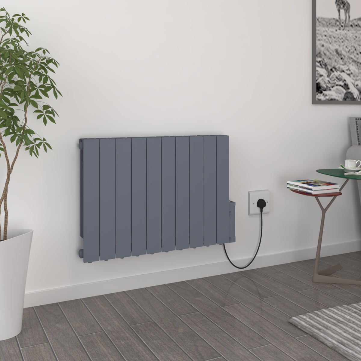 Electric Oil Filled Radiator Thermostat Timer WiFi Heater Portable Wall Mounted