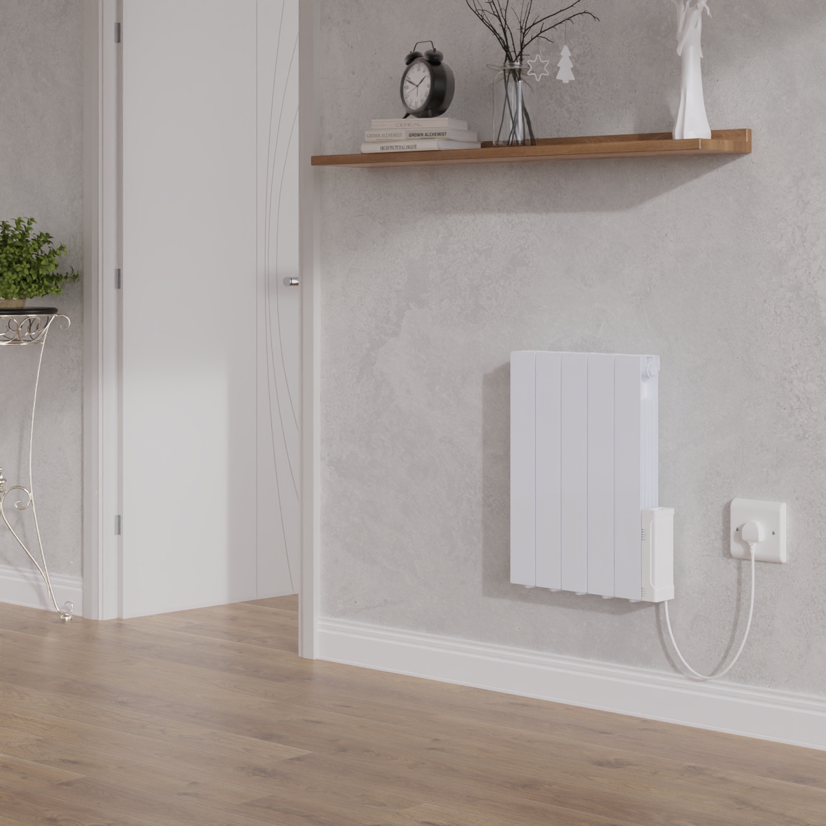 Electric Oil Filled Radiator Thermostat Timer WiFi Heater Portable Wall Mounted