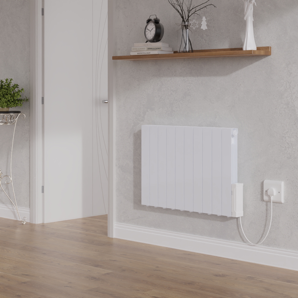 Electric Oil Filled Radiator Thermostat Timer WiFi Heater Portable Wall Mounted
