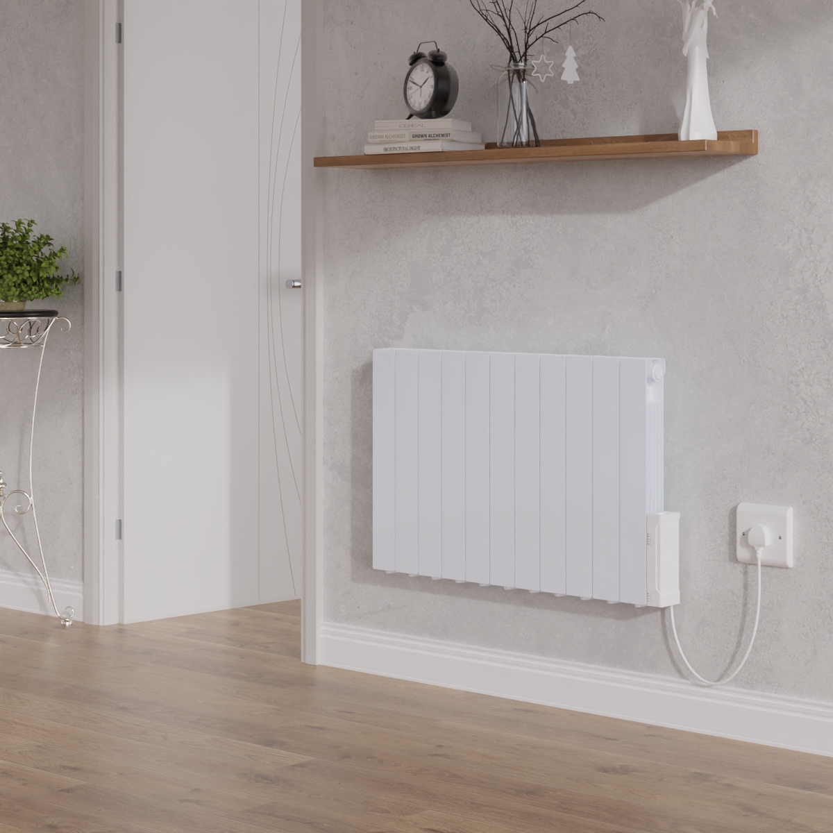 Electric Oil Filled Radiator Thermostat Timer WiFi Heater Portable Wall Mounted