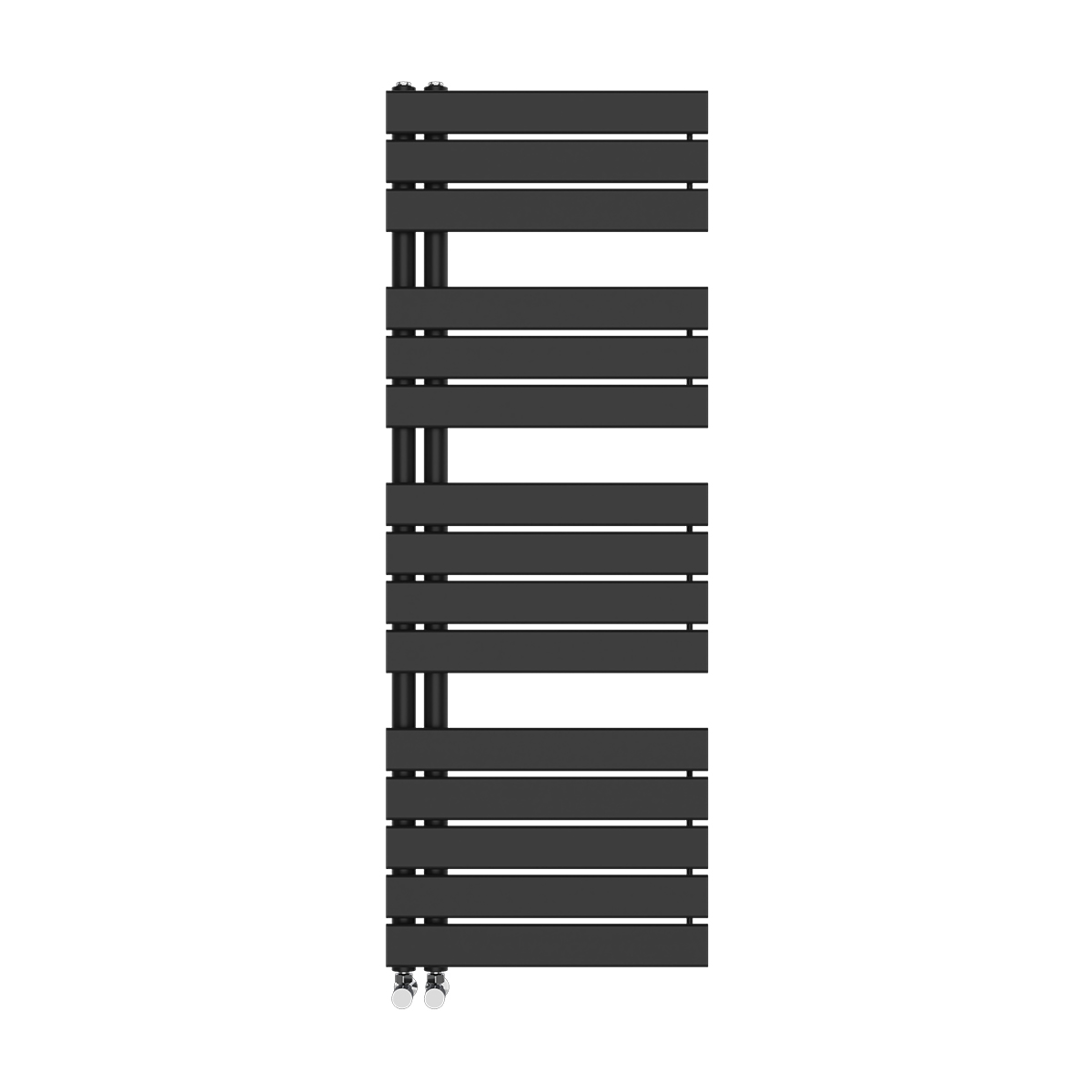 Bathroom Heated Towel Rail Designer Radiator Ladder Warmer Heating Rads Black