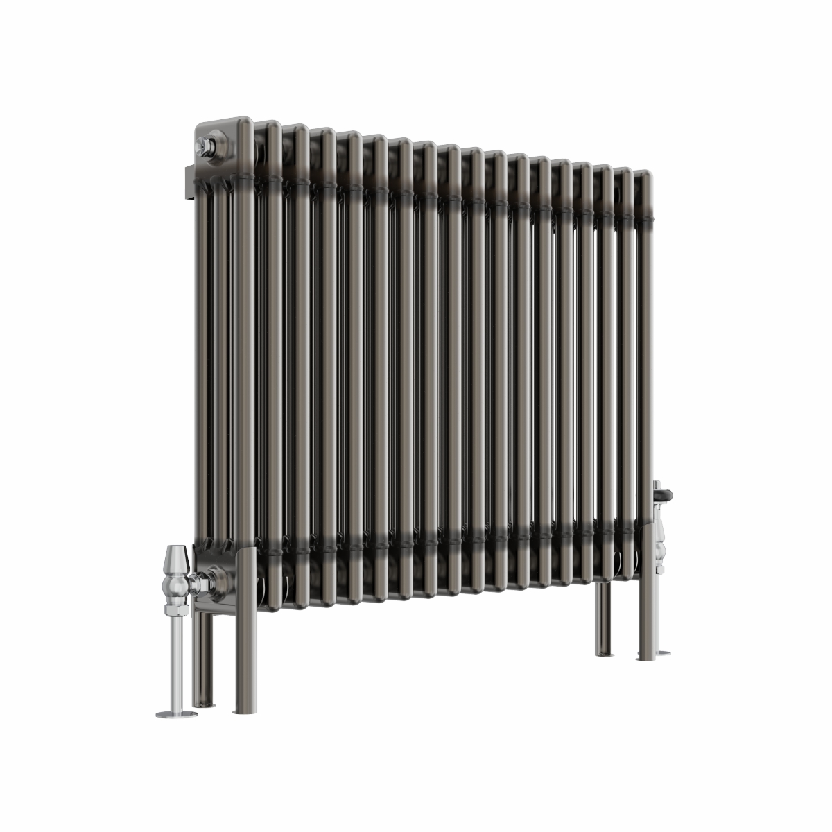 NRG Traditional Vintage Cast Iron Style Radiator Black Horizontal 2 - View #3