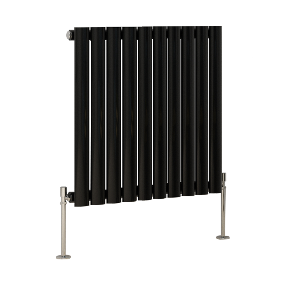 Oval Column Radiator Horizontal Vertical Heating Panel Single Double Rads Black