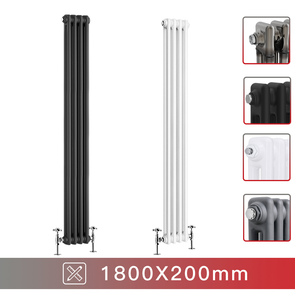 Traditional 2 3 4 Column Cast Iron Style Vertical Radiator Central Heating Rads
