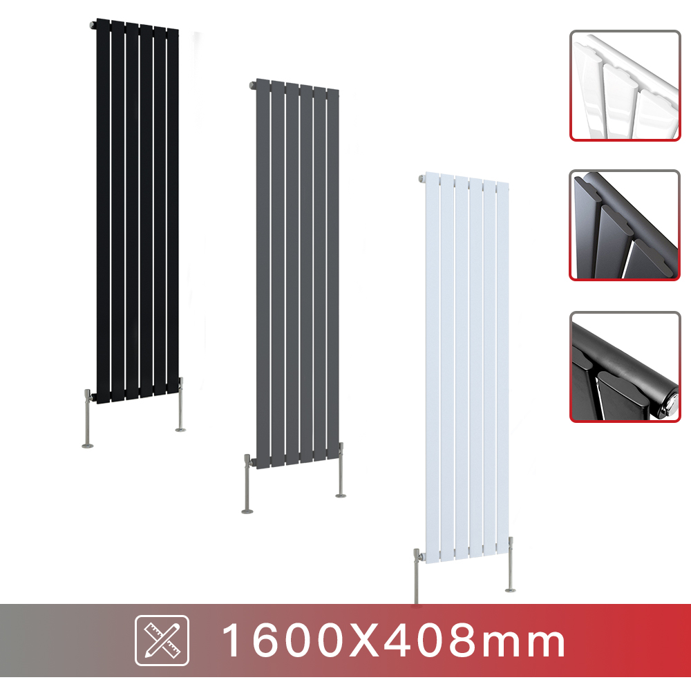 Designer Radiator Oval Column Flat Panel Vertical Horizontal Central Heating Rad