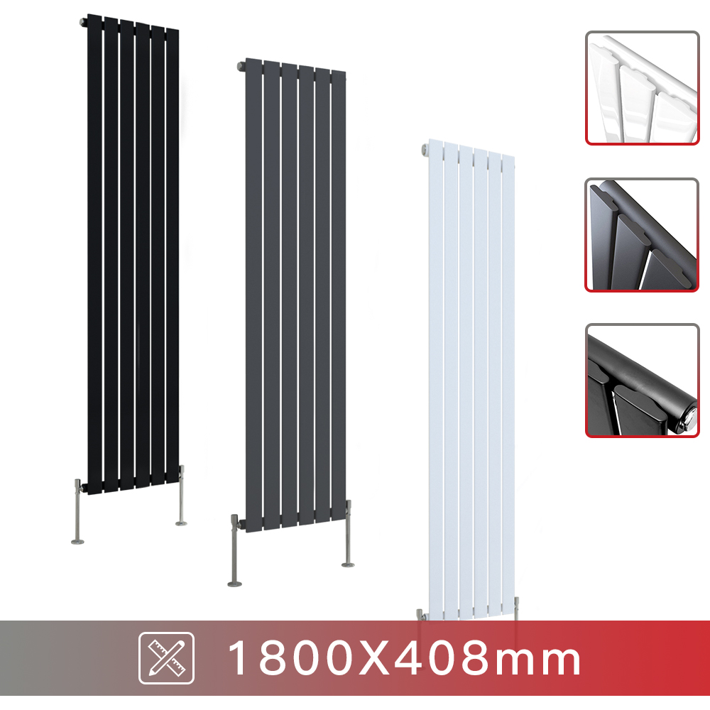 Bathroom Designer Radiator Flat Panel Oval Column Towel Rail Central Heating Rad