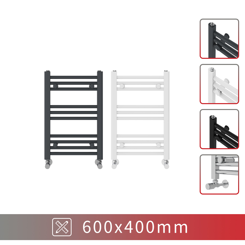 Bathroom Heated Towel Rail Radiator Straight Curved Heating Ladder Warmer Modern
