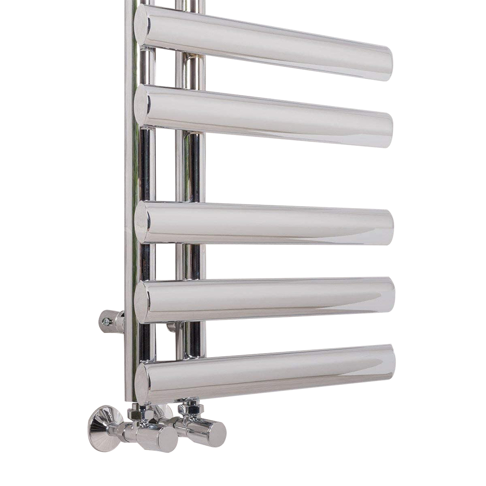 Modern White Chrome Bathroom Heated Warmer Designer Towel Rail Radiator