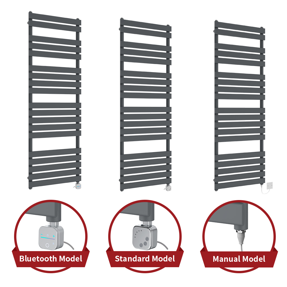 Prefilled Flat Panel Electric Heated Towel Rail Manual Bluetooth Thermo Radiator