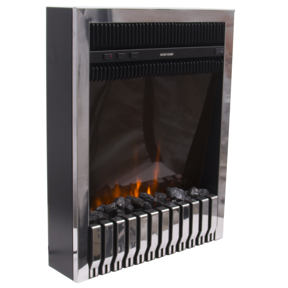 Modern Electric Fireplace Heater LED Flame Effect Stove Fire Place