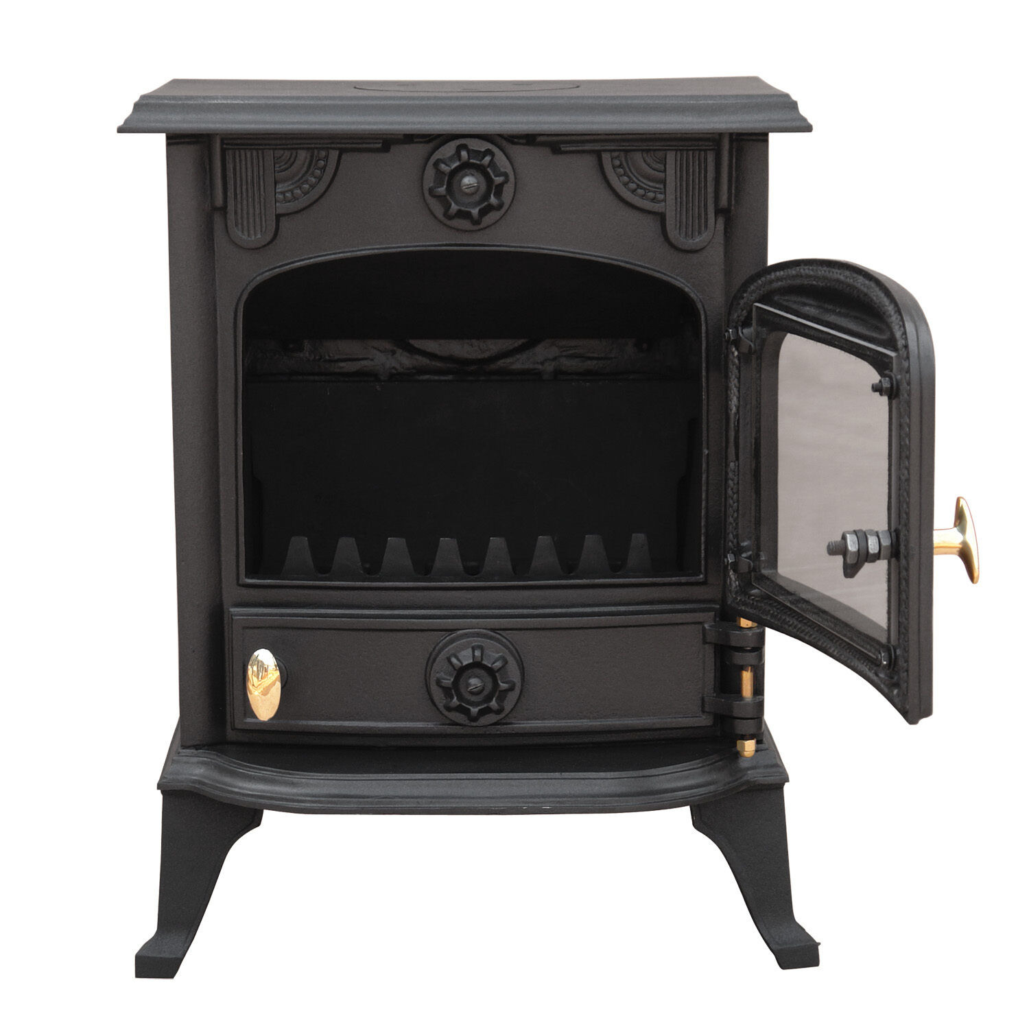 Multifuel Cast Iron Wood Burning Fire Stove Log Wood Burner Fireplace