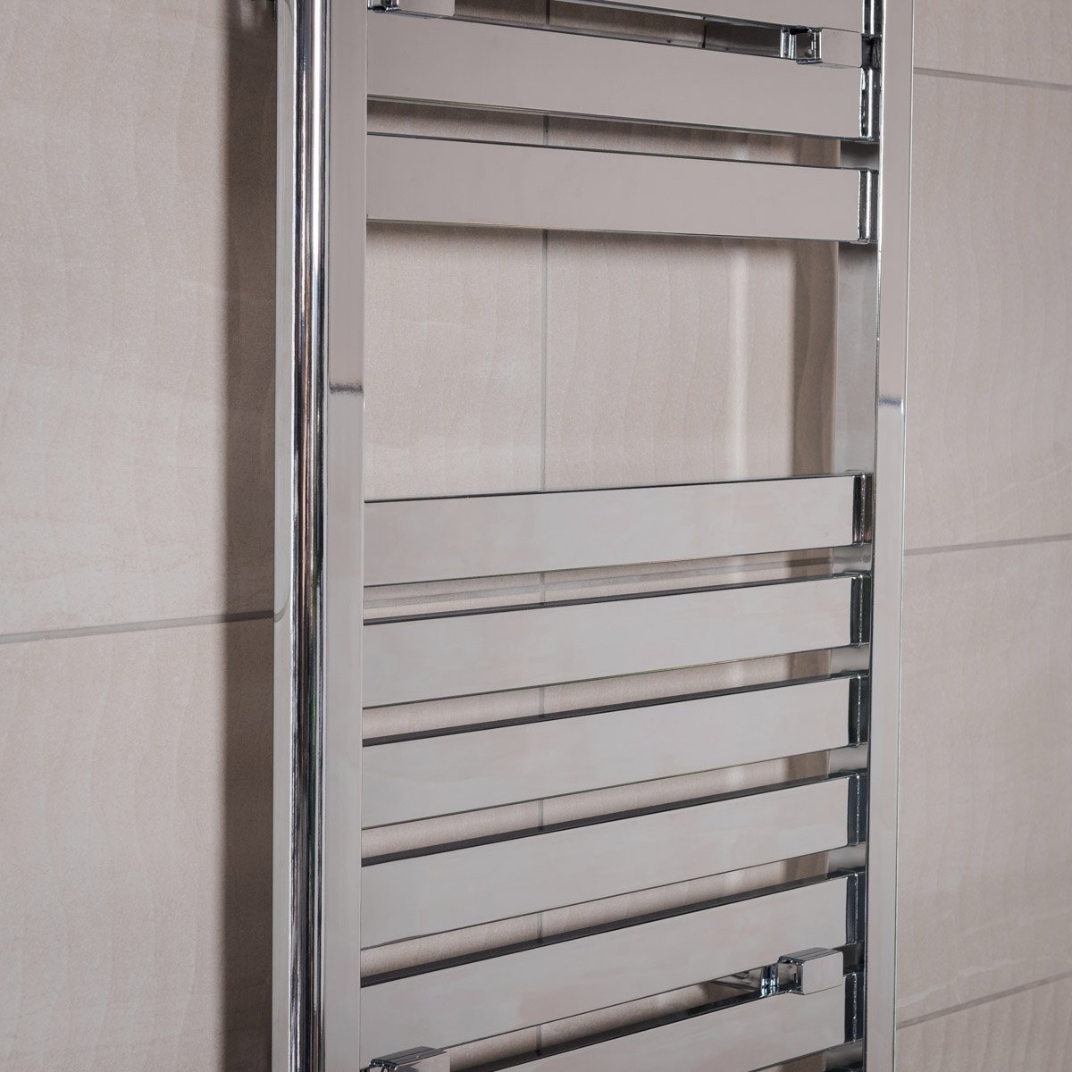 Designer Bathroom Flat Panel Heated Towel Rail Warmer Radiator Rad ...